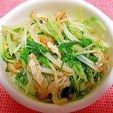 水菜ともやしの炒め物